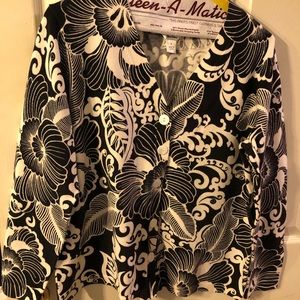 Printed cardigan long sleeved